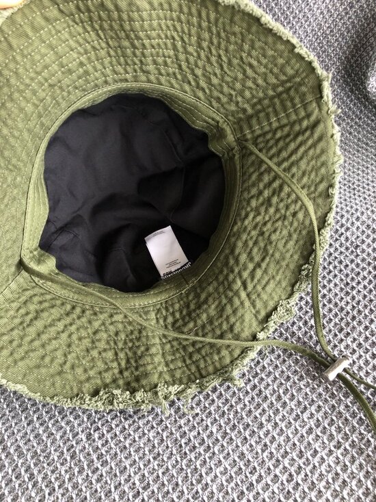 Jacquemus\' Embellished Frayed Cotton-Twill Bucket Hat main image 5